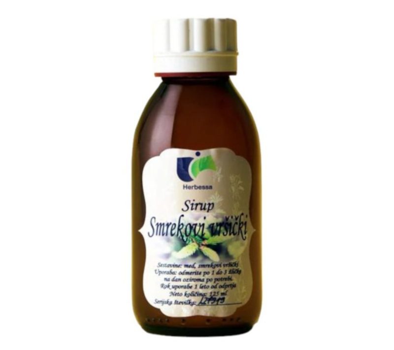 Sirup iz smrekovih vršičkov (med) Herbessa, 125ml
