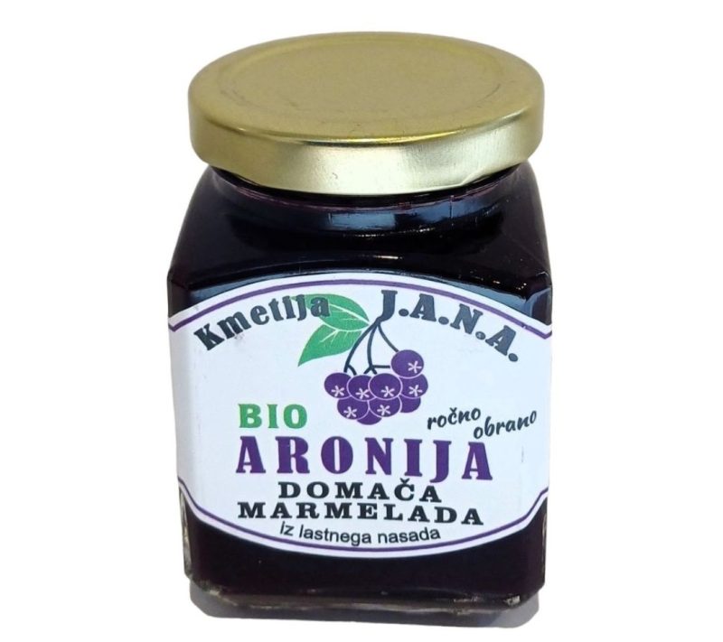 BIO domača marmelada aronija Kmetija J.A.N.A., 200ml