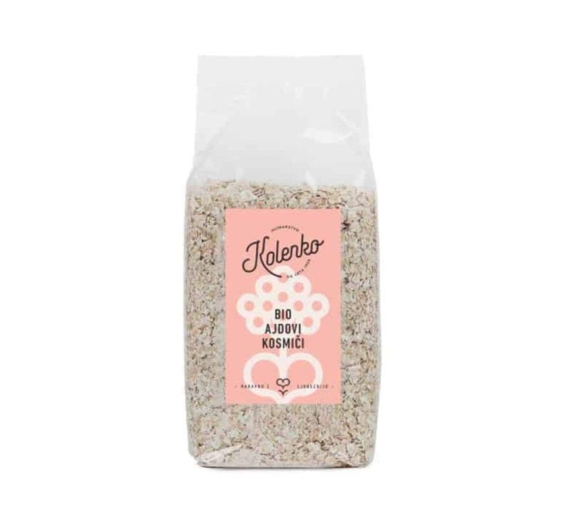 Bio ajdovi kosmiči Kolenko, 500g Bio ajdovi kosmiči Kolenko, 500g
