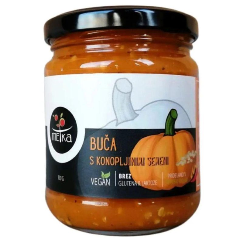 Bučni namaz s konopljinimi semeni, 190g