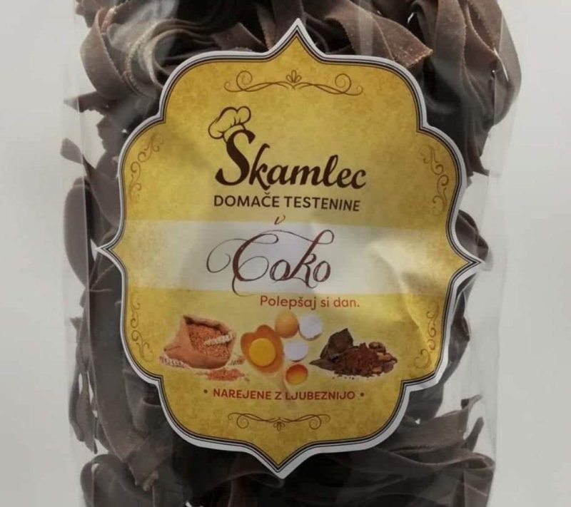 Čoko široki rezanci testenine Škamlec, 500g