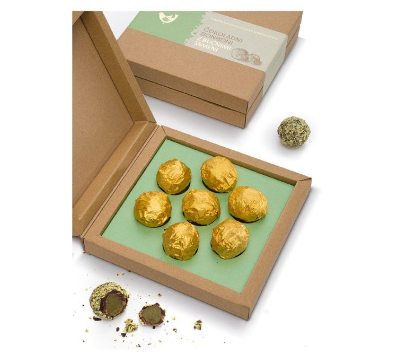 Čokoladni bonboni z bučnimi semeni 100g Čokoladni bonboni z bučnimi semeni, 100g
