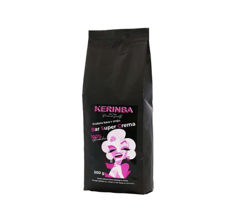 Kerinba kava - BAR SUPER CREMA 100% arabika 500 g (zrno)