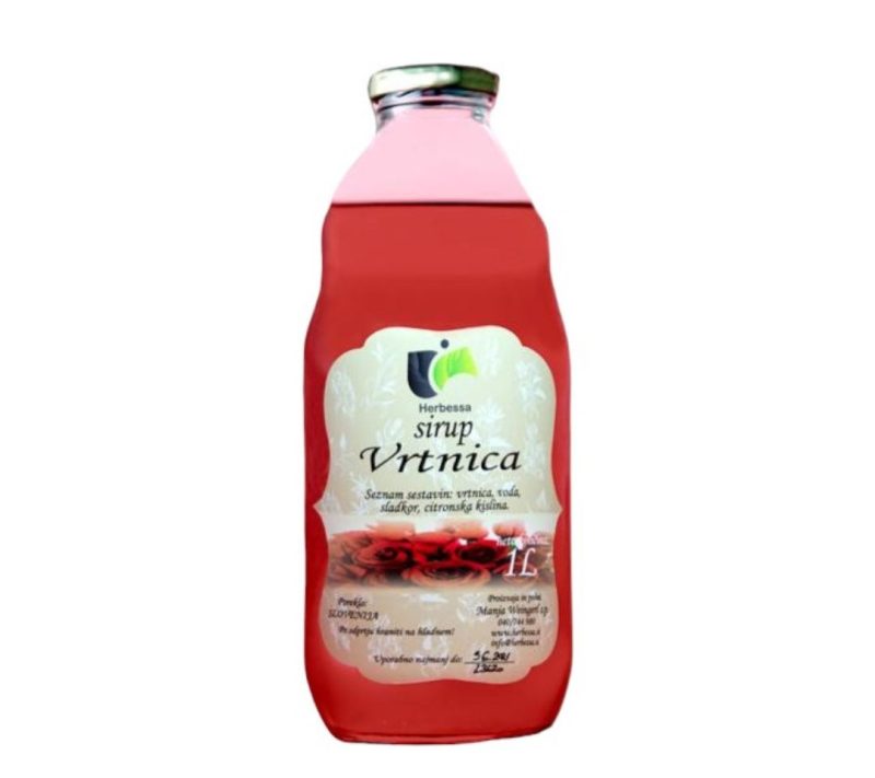 Naravni sirup vrtnice Herbessa, 1l