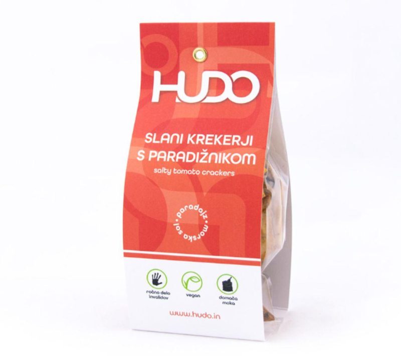 Ročno izdelani slani krekerji s paradižnikom, 70g
