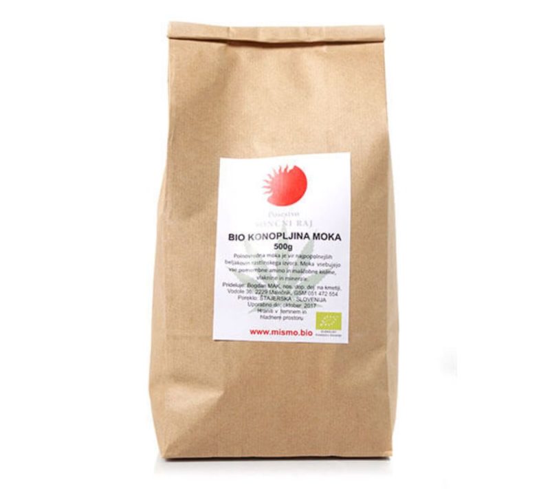 Bio konopljina moka Sončni raj, 1kg Bio konopljina moka Sončni raj, 1kg