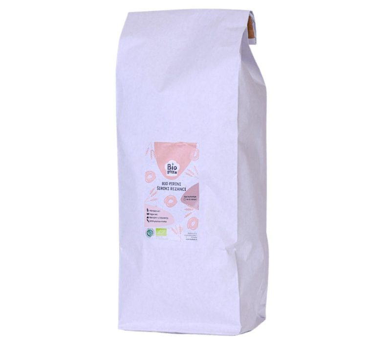 Bio pirini široki rezanci Biogetta, 1kg