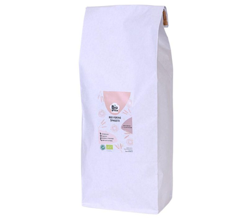 Bio pirini špageti Biogetta, 1kg Bio pirini špageti Biogetta, 1kg