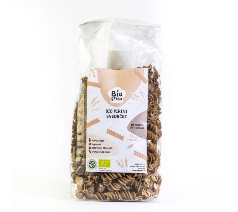 Bio pirini svedrčki Biogetta, 300g Bio pirini svedrčki Biogetta, 300g