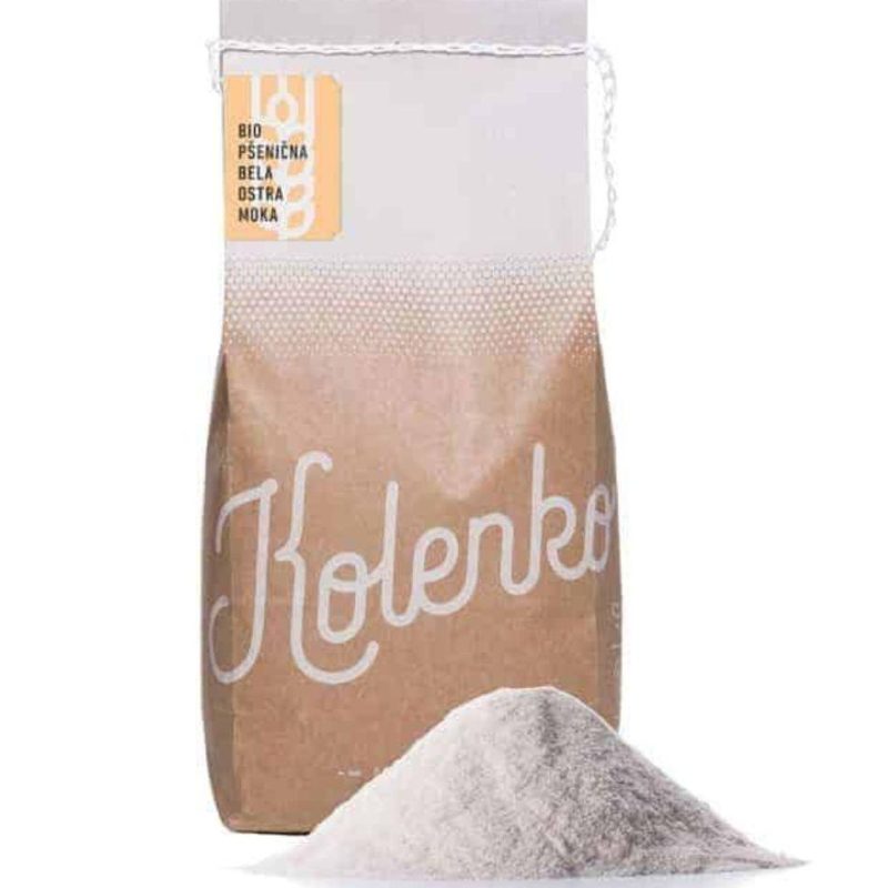 Bio pšenična bela ostra moka Kolenko, 1kg Bio pšenična bela ostra moka Kolenko, 1kg