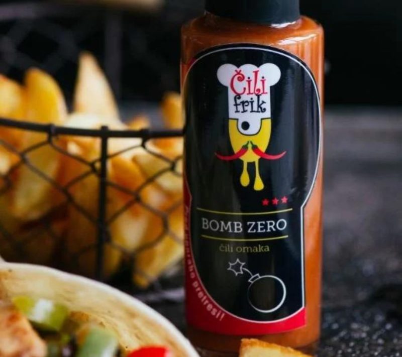 Bomb Zero pekoča omaka 3/6 kmetija Vizjak, 100 ml