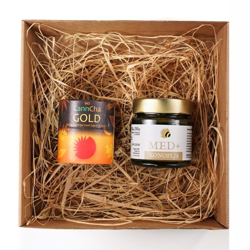 Darilni paket – CannCha Gold + Med Sončni raj Darilni paket – CannCha Gold + Med Sončni raj