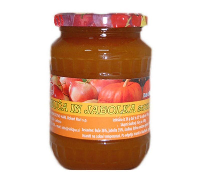 Domača bučna - jabolčna marmelada Hari, 400g