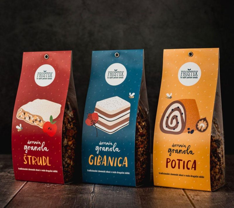 Domača granola štrudl Fruštek, 250g