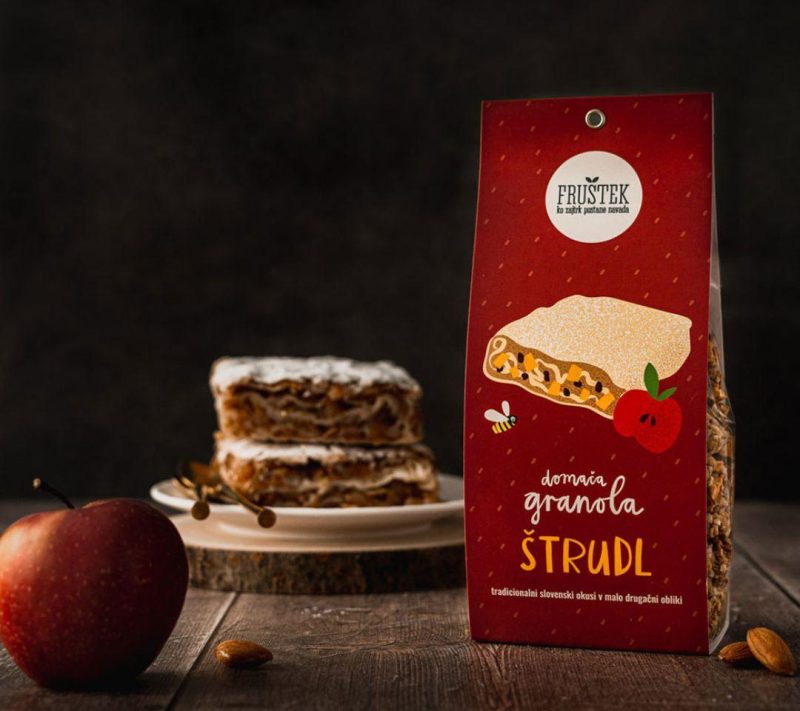 Domača granola štrudl Fruštek, 250g