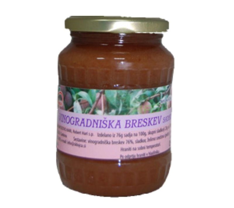 Domača marmelada vinogradniška breskev Hari