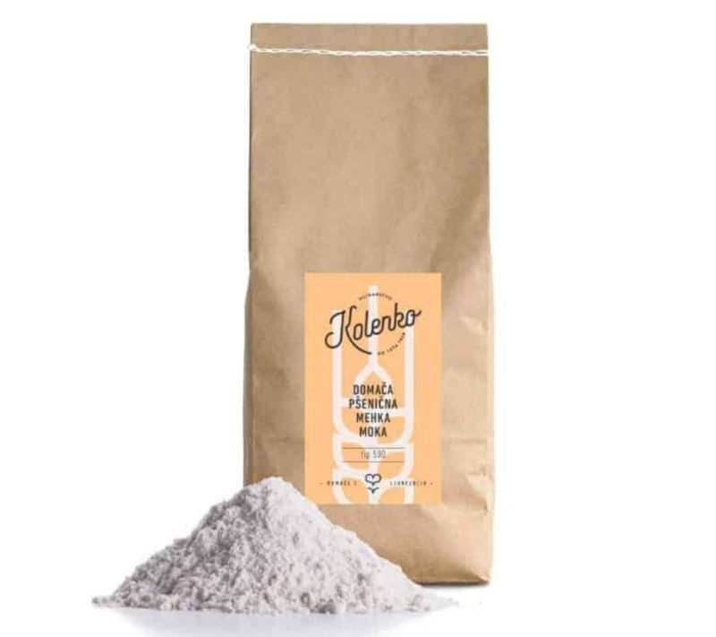 Domača pšenična bela mehka moka TIP 500 Kolenko