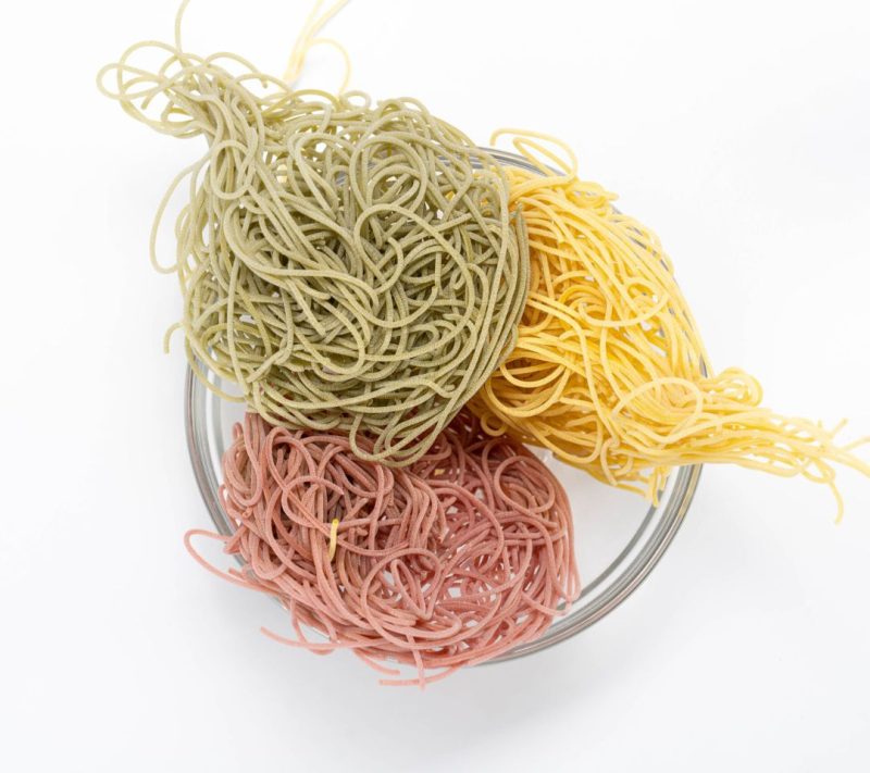 Eko špageti tri barve Gabaroni 1 Eko špageti tri barve Gabaroni