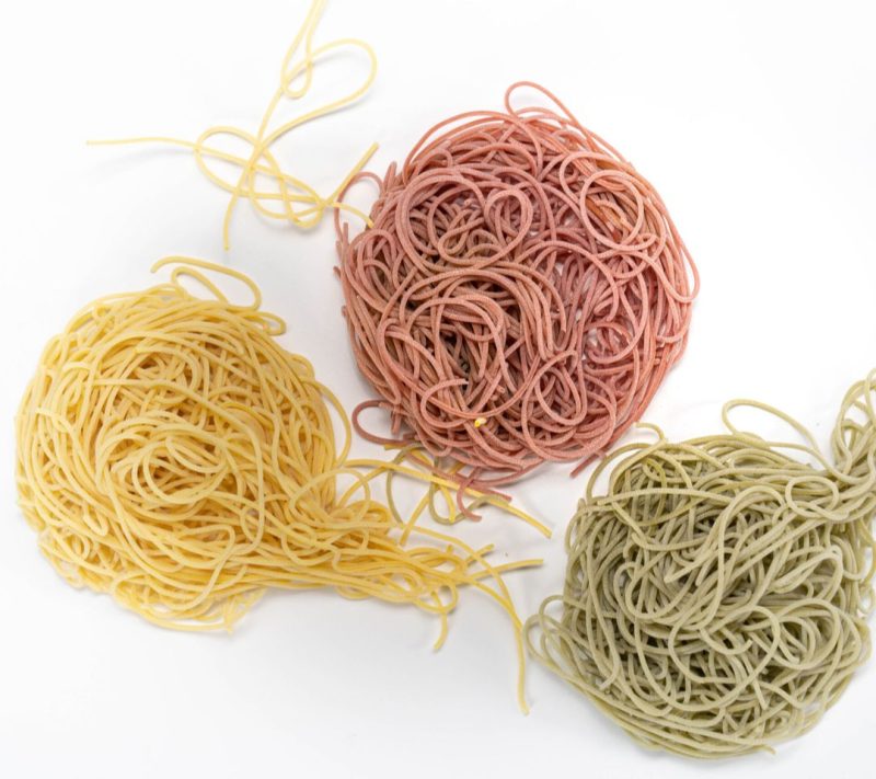 Eko špageti tri barve Gabaroni 2 Eko špageti tri barve Gabaroni