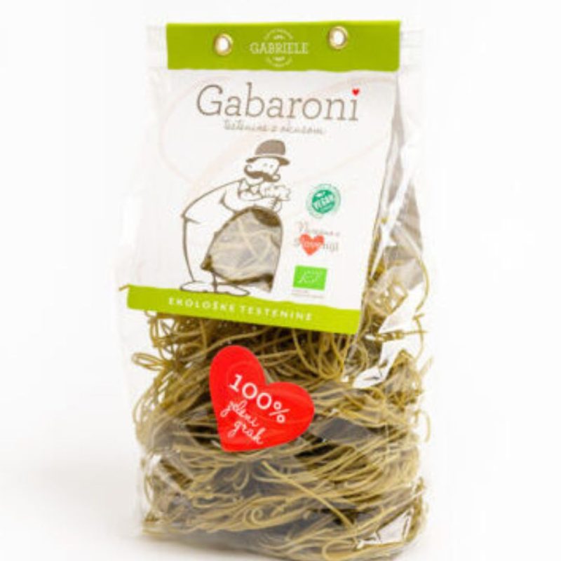 Eko špageti zeleni grah Gabaroni Eko špageti zeleni grah Gabaroni