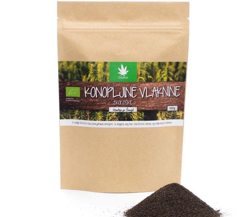 Ekološke konopljine vlaknine EkoKor, 500 g