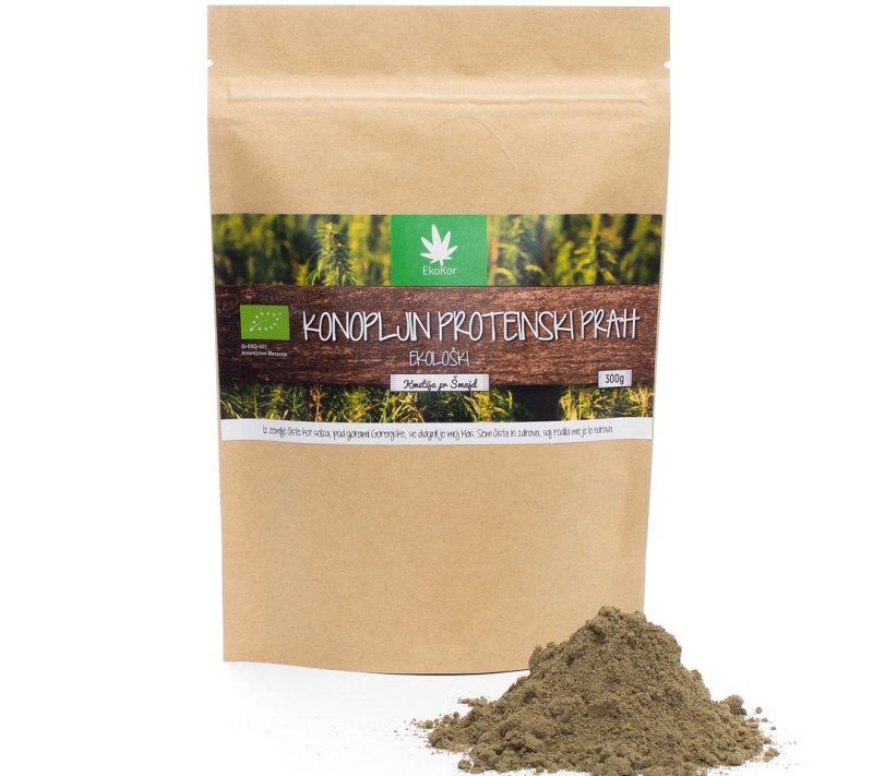 Ekološki konopljin proteinski prah EkoKor, 300 g