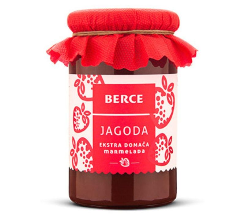 Jagodna ekstra domača marmelada Posestvo Berce, 0,37l