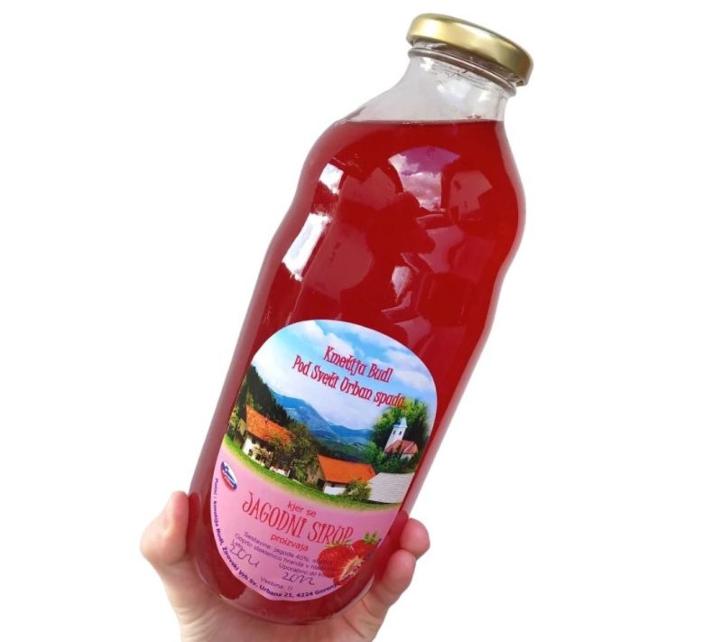 Jagodni sirup kmetija Budl, 1 l