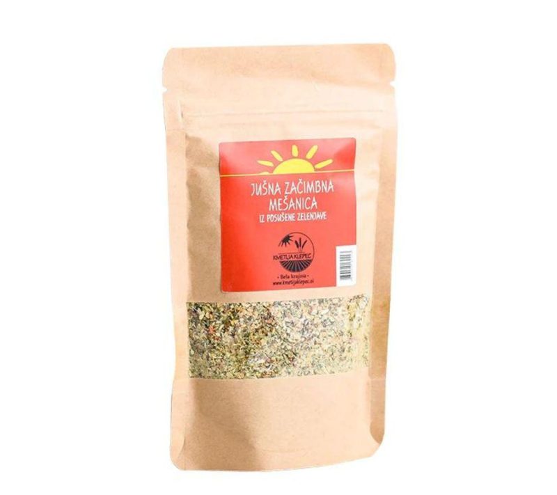 Jušna začimbna mešanica iz posušene zelenjave Klepec, 100g