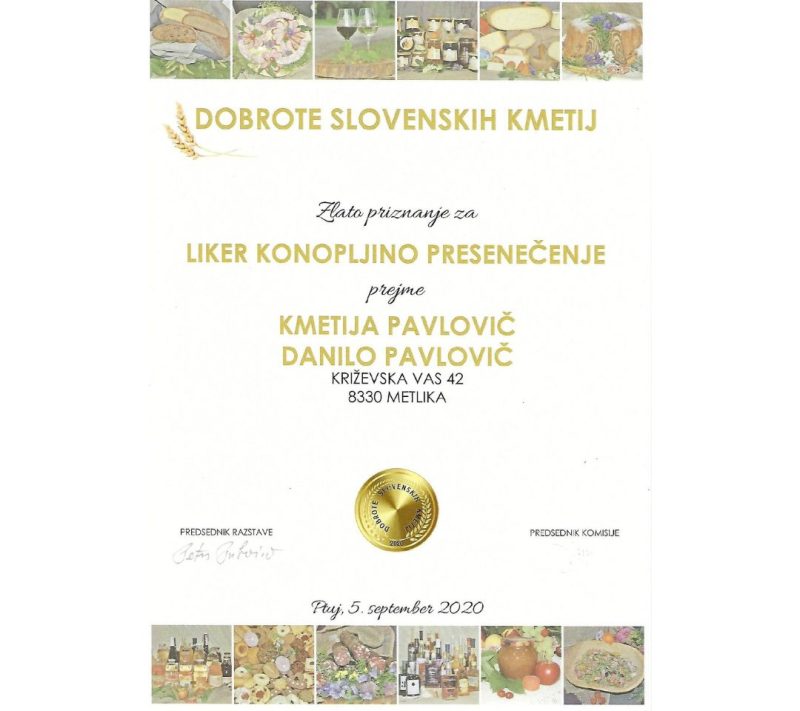 Konopljino presenečenje Kmetija Pavlovič 1 Konopljino presenečenje Kmetija Pavlovič