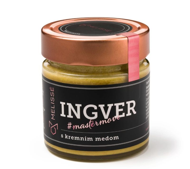 Kremni med z ingverjem Kmetija Vizjak, 200ml Kremni med z ingverjem Kmetija Vizjak, 200ml