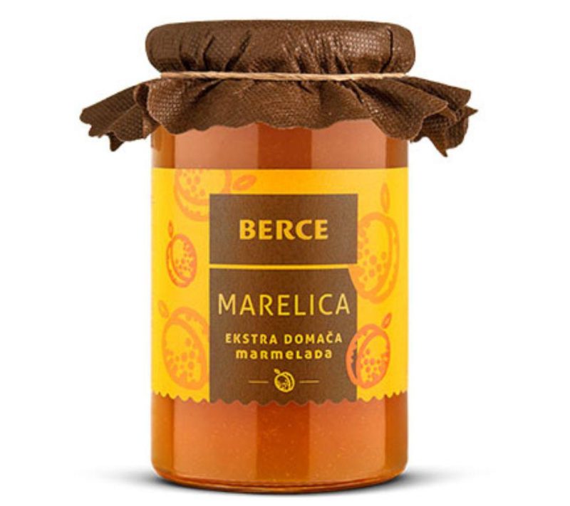 Marelična ekstra domača marmelada Posestvo Berce, 0,37l