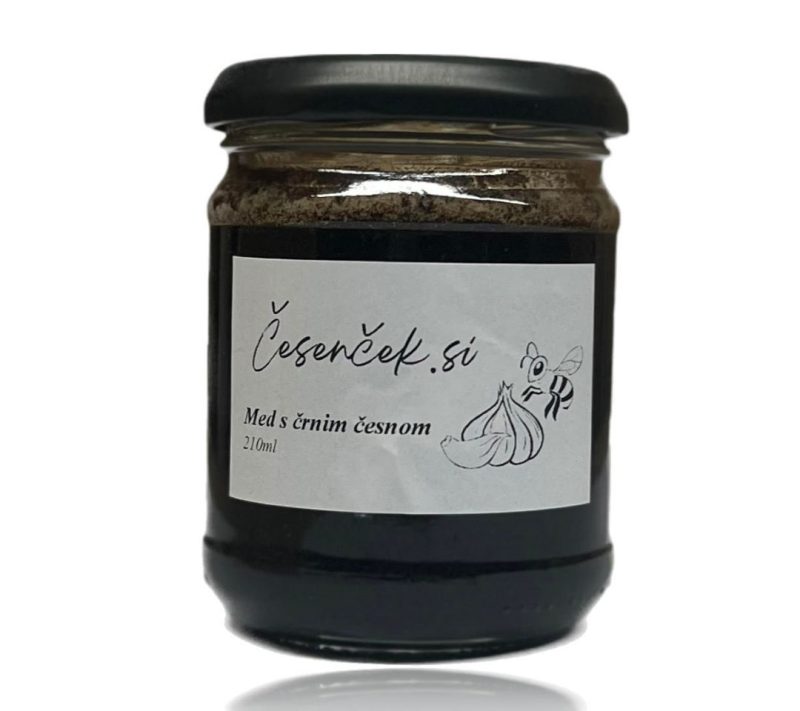 Med s črnim česnom Česenček, 210 ml