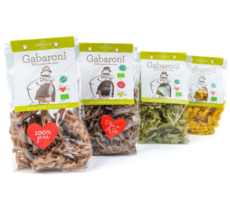 Paket pisani široki rezanci Gabaroni 2 Paket pisani široki rezanci Gabaroni