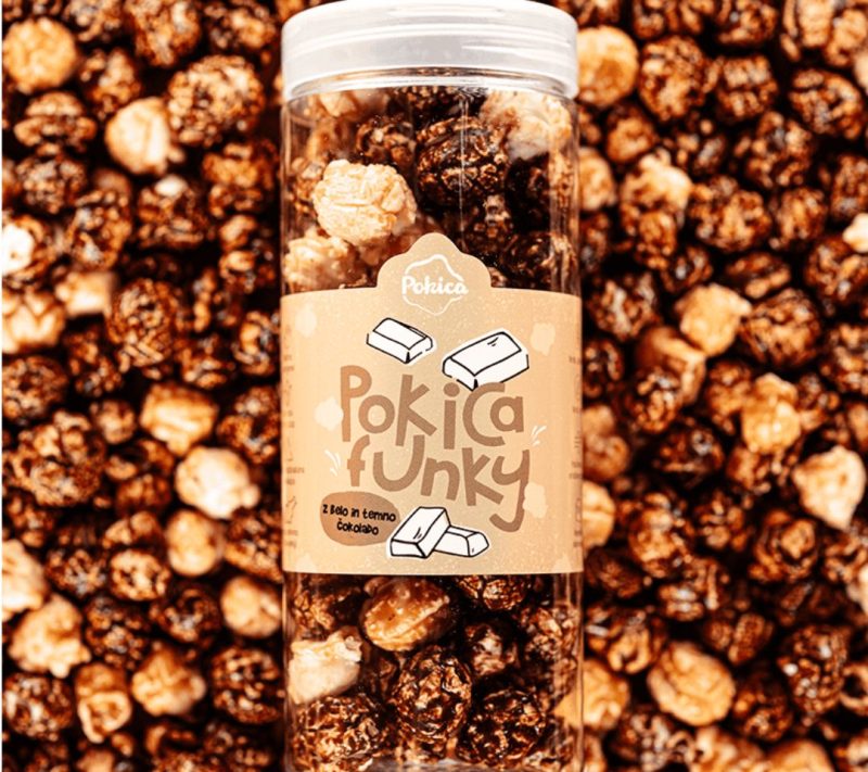 Pokica Funky z belo in temno čokolado, 70g