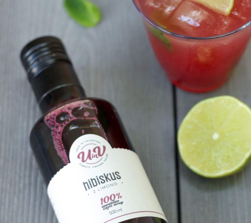 Sirup hibiskus U&V, 0,5l