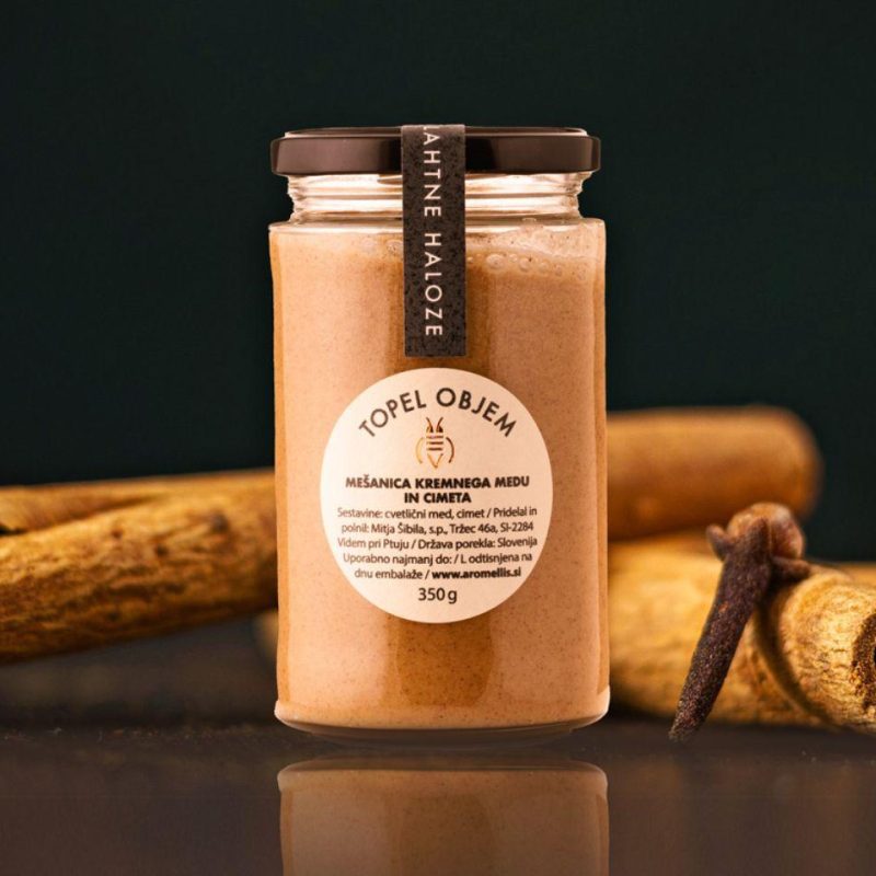Topel objem - Mešanica kremnega medu in cimeta Aromellis