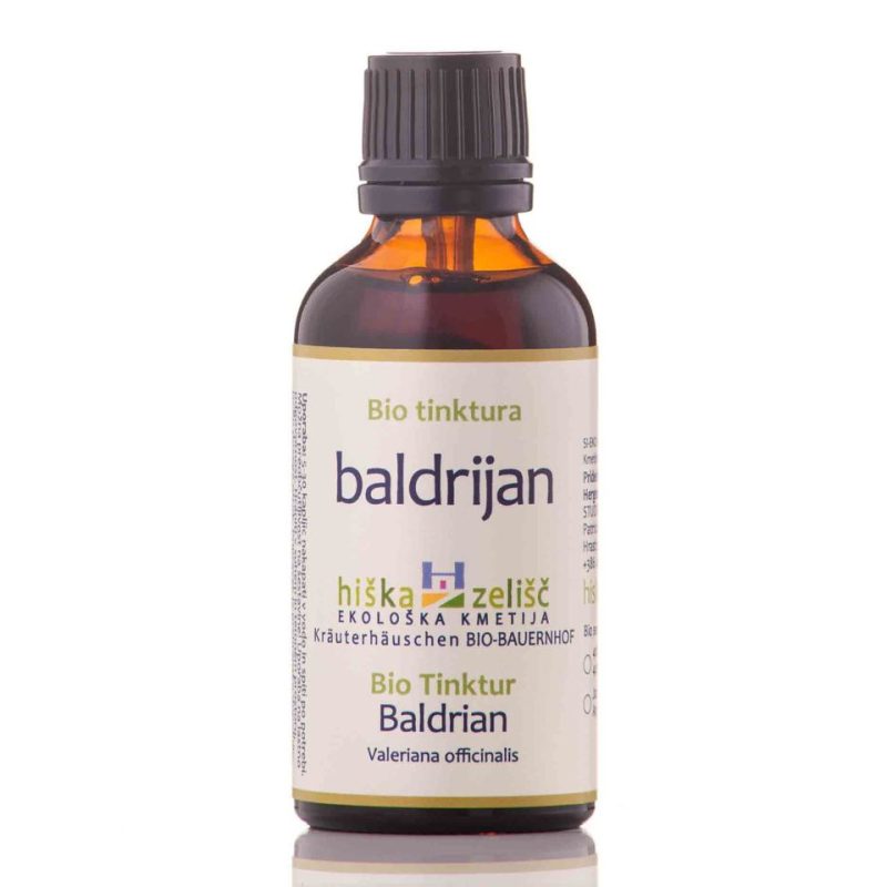 Bio tinktura baldrijan (nealkoholna) Hiška zelišč, 50ml