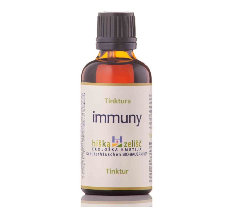 Bio tinktura immuny (nealkoholna) (prehransko dopolnilo) Hiška zelišč, 50ml