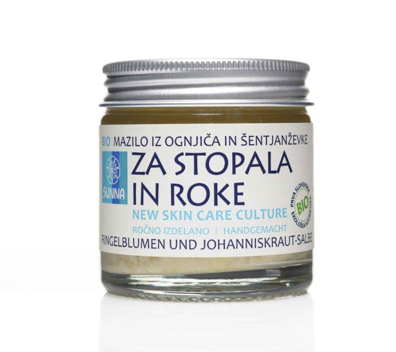 Bio zeliščno mazilo za stopala in roke Hiška zelišč, 60ml