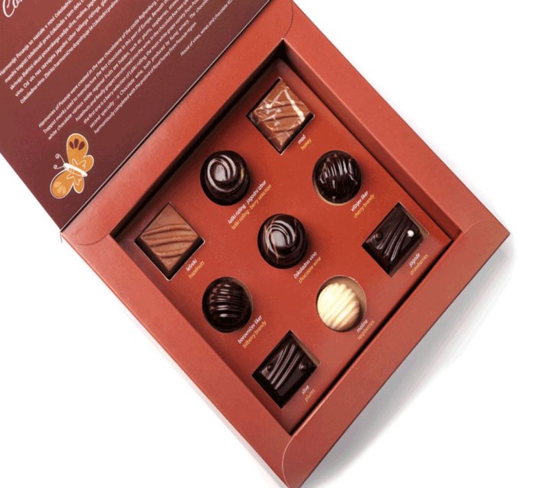 Bonboniera Harmonije Posavja – 9 pralin, 130 g Kunej