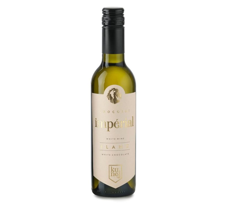 CHOCOLAT IMPÉRIAL BLANC, Aromatizirana pijača na osnovi belega osnovi vina z dodatkom bele čokolade, 0,375 l Kunej