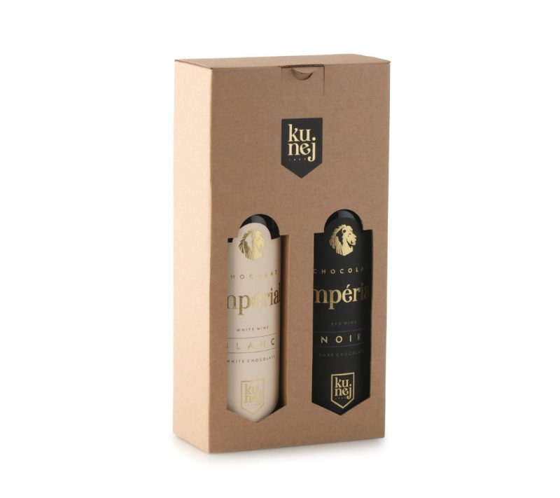 Darilni paket – dvojček 2x Chocolat Imperial 0,375 l Kunej
