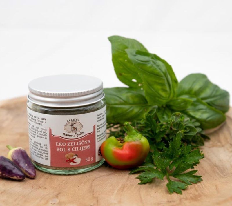 EKO Zeliščna sol s čilijem Zelišča mame Ljube, 50g
