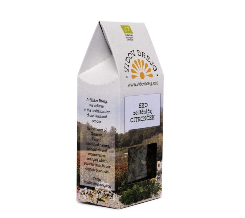 Eko zeliščni čaj Citronček Vidov brejg, 15 g