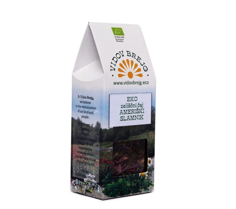 Eko zeliščni čaj ameriški slamnik Vidov brejg, 20 g