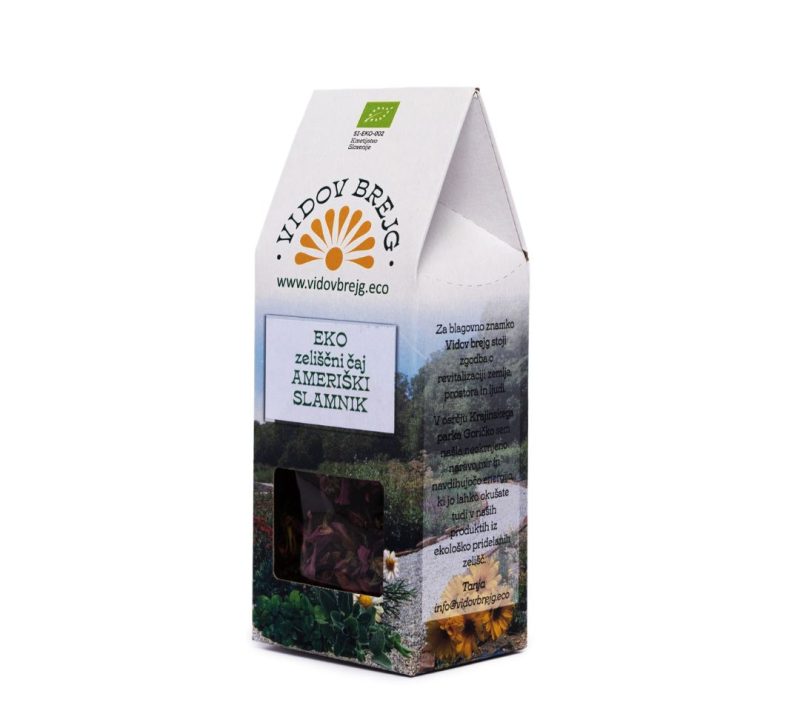 Eko zeliščni čaj ameriški slamnik Vidov brejg, 20 g