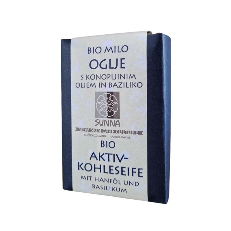 Ekološko črno milo z aktivnim ogljem Hiška zelišč, 100g