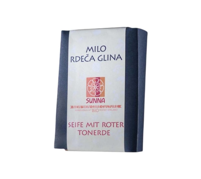 Ekološko milo rdeča glina Hiška zelišč, 100g