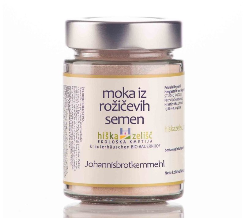 Moka iz rožičevih semen (želirno sredstvo) Hiška zelišč, 100g